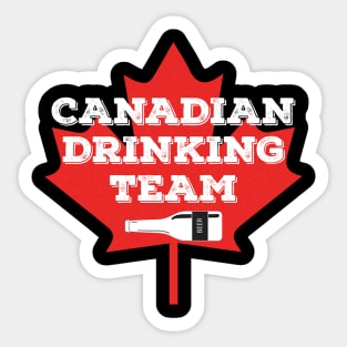 Canada National Drinking Team - Canadian Beer Pride Sticker